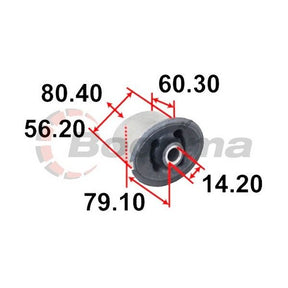 Trailing Arm Bush Rear fits Jeep Grand Cherokee WJ/WG – BB-7472 – Boonma | Universal Auto Spares