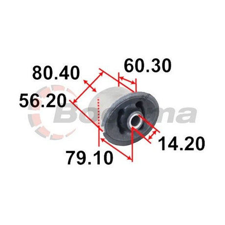 Trailing Arm Bush Rear fits Jeep Grand Cherokee WJ/WG – BB-7472 – Boonma | Universal Auto Spares