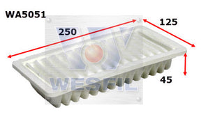 Air Filter A1738 Fits Mitsubishi WA5051 - Wesfil