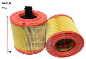 Air Filter A1953 Fits Holden WA5446 - Wesfil