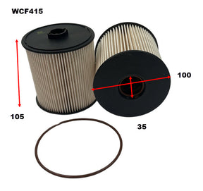 Diesel Fuel Filter Dodge/Ram WCF415 - Cooper