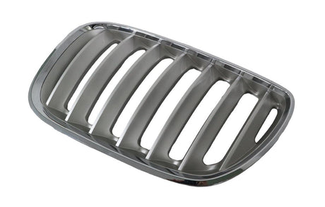 Front Grille (LHS, Silver Grey & Chrome) BMW X5 E53 2003 - 2007 BMX5-GRI-04L - Sterling Parts