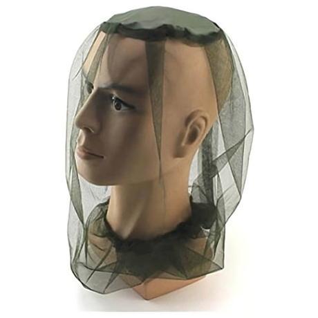 Mosquito Fly Head Net with Khaki Top Cover - HARD UNIT