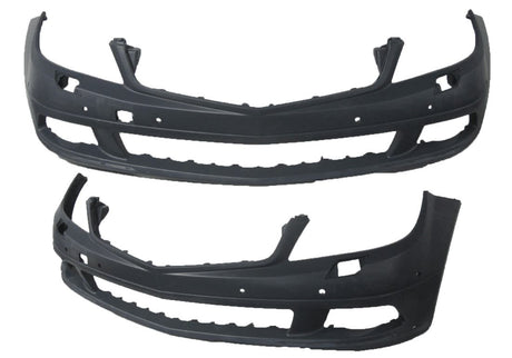 Front Bar Cover (with Flare, Jet & Sensor Holes) Mercedes-Benz C-Class W204 2007 - 2011 BZW2-BAR-30F - Sterling Parts