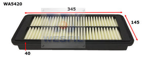 Air Filter A2005 Fits Mazda WA5420 - Wesfil