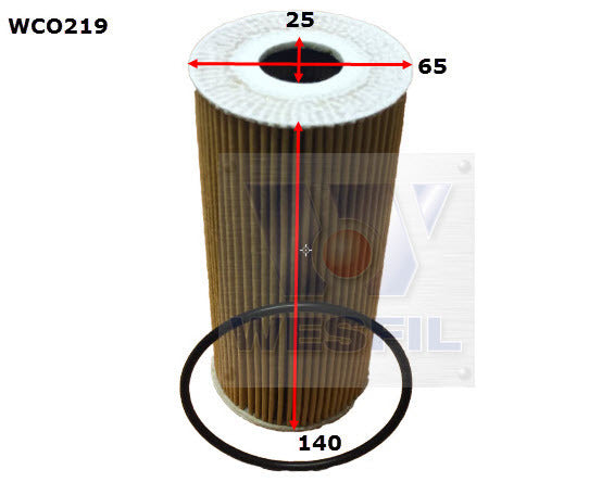 Oil Filter Fits Porsche WCO219 - Wesfil