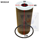 Oil Filter Fits Porsche WCO219 - Wesfil