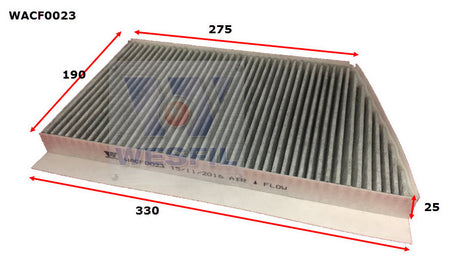 Cabin Filter RCA153P Fits Mercedes WACF0023 - Wesfil | Universal Auto Spares