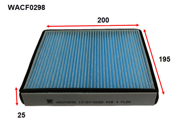 Cabin Filter RCA426M Fits MG WACF0298 - Wesfil | Universal Auto Spares