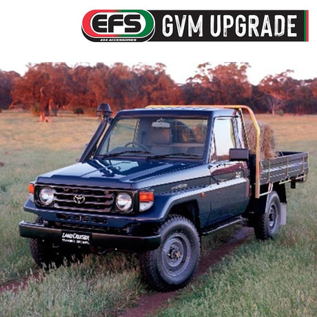Toyota Landcruiser HZJ79 Series Single & Dual Cab 10/1999 to 07/2012 3760kg GVM Upgrade K-TLC-79-GVM-3760 - EFS