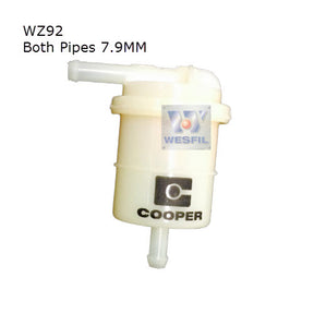 Plastic In - Line Fuel Filter Z92 Holden/Hyundai/Mitsubishi WZ92 - Cooper - Cooper