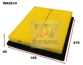 Air Filter A1752 Fits Toyota WA5214 - Wesfil