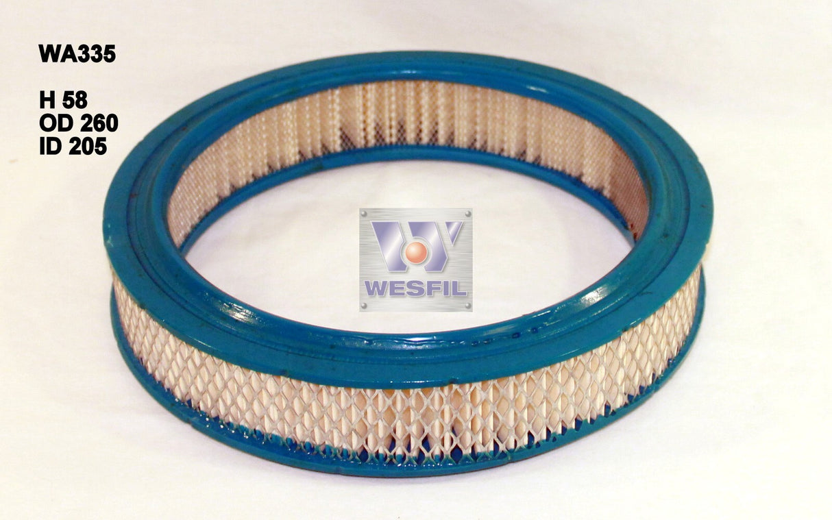 Air Filter A335 Fits Ford WA335 - Wesfil