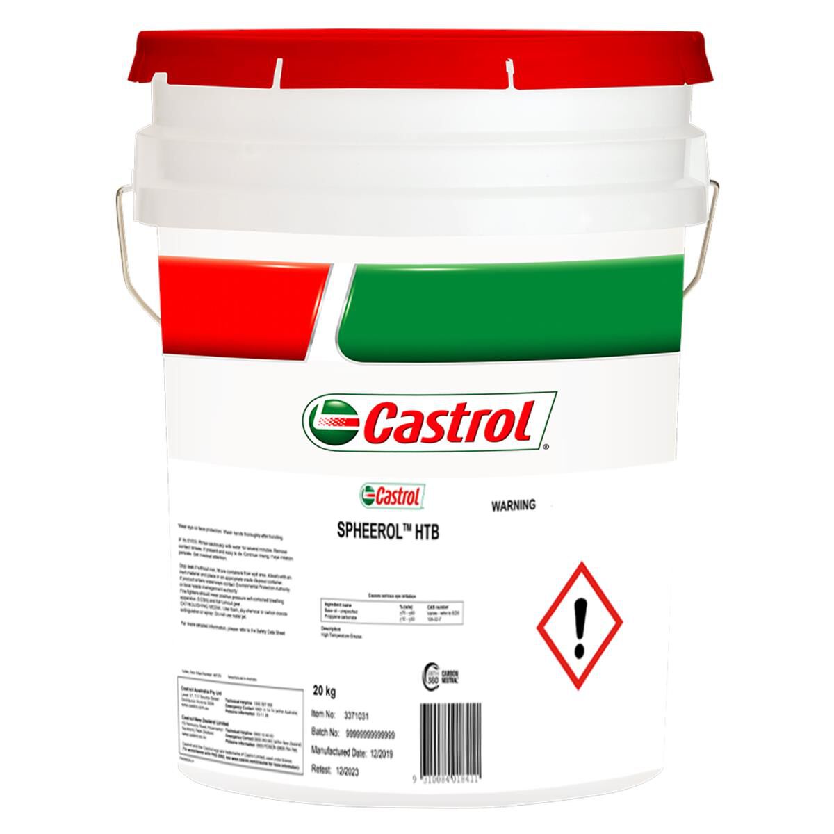 Spheerol HTB 20kg - Castrol - Specialty Grease - Castrol