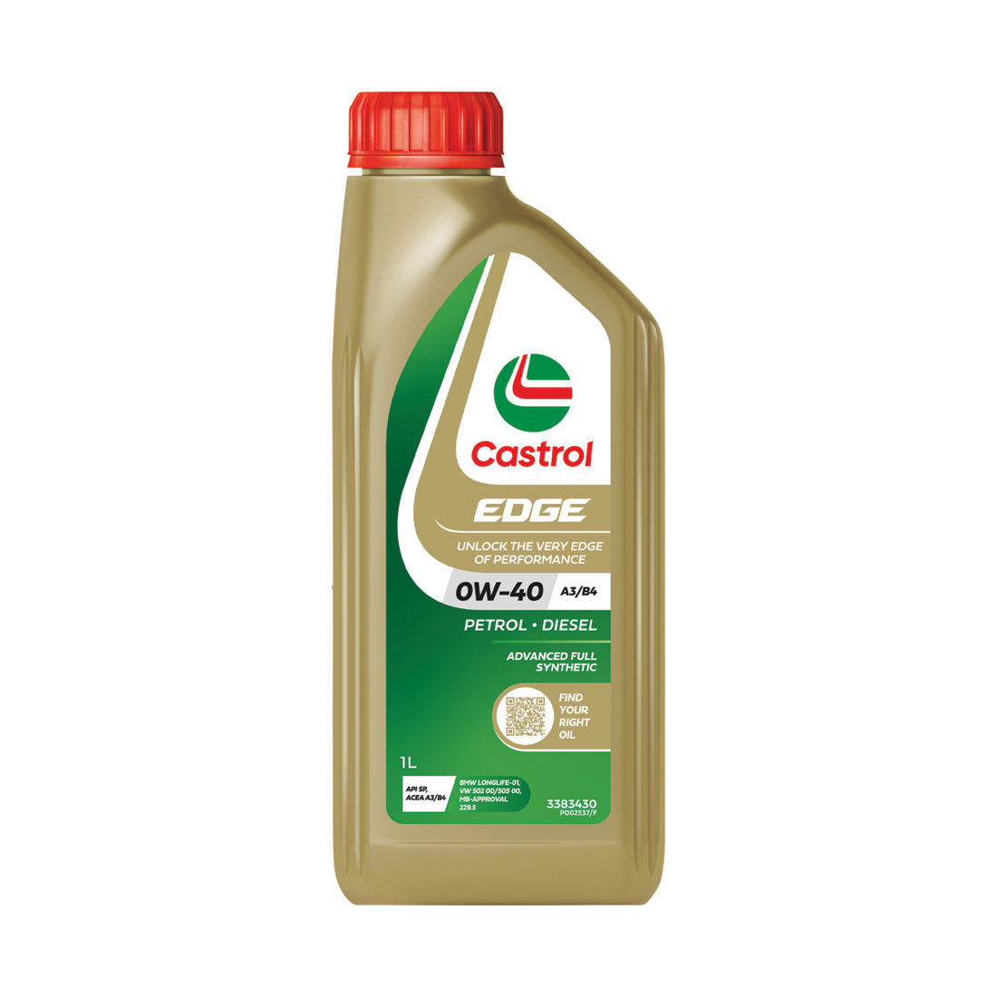 EDGE 0W - 40 A3/B4 1L - Castrol - Full Synthetic Engine Oil - Castrol