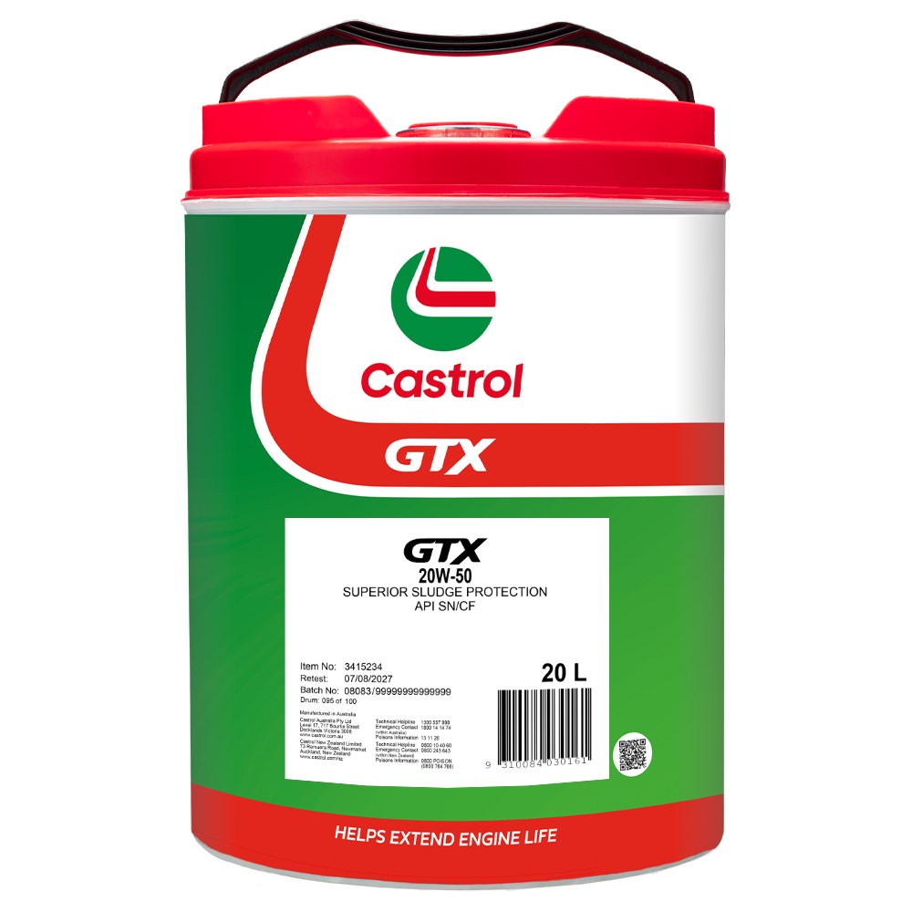 GTX 20W - 50 20L - Castrol - Mineral Engine Oil - Castrol