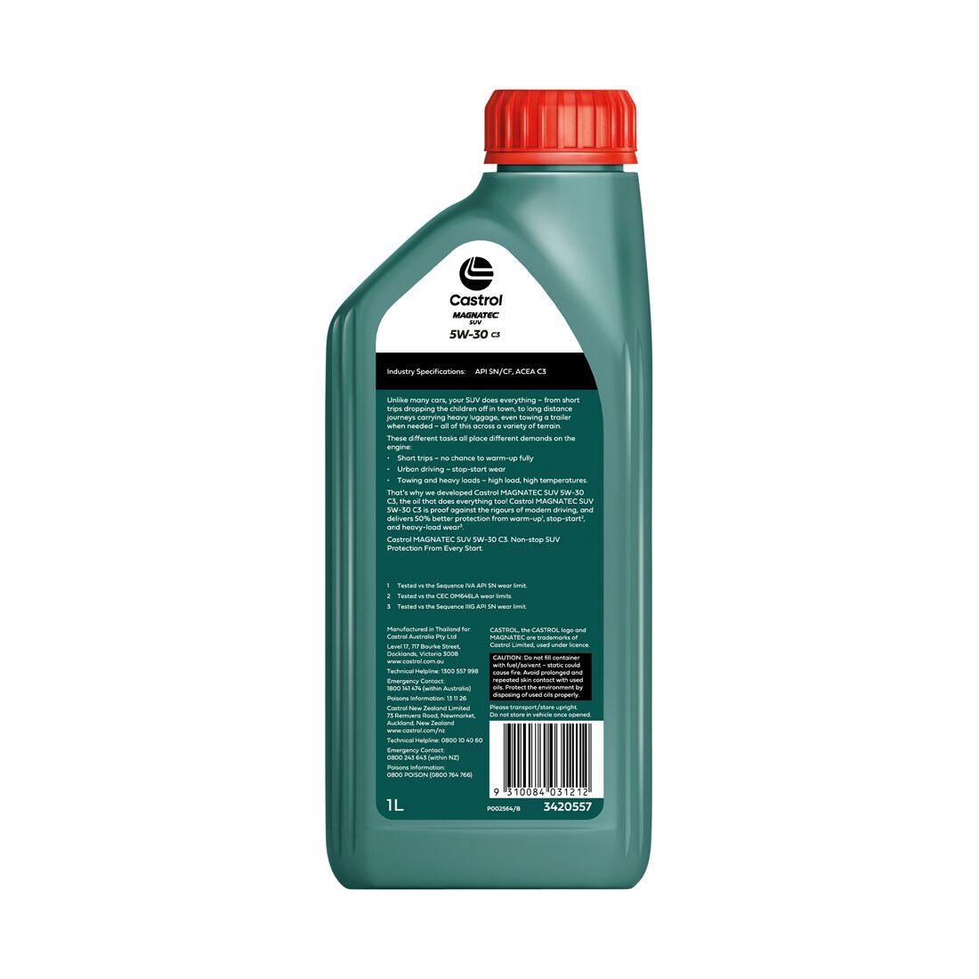 MAGNATEC SUV 5W - 30 C3 1L - Castrol - Full Synthetic Engine Oil - Castrol