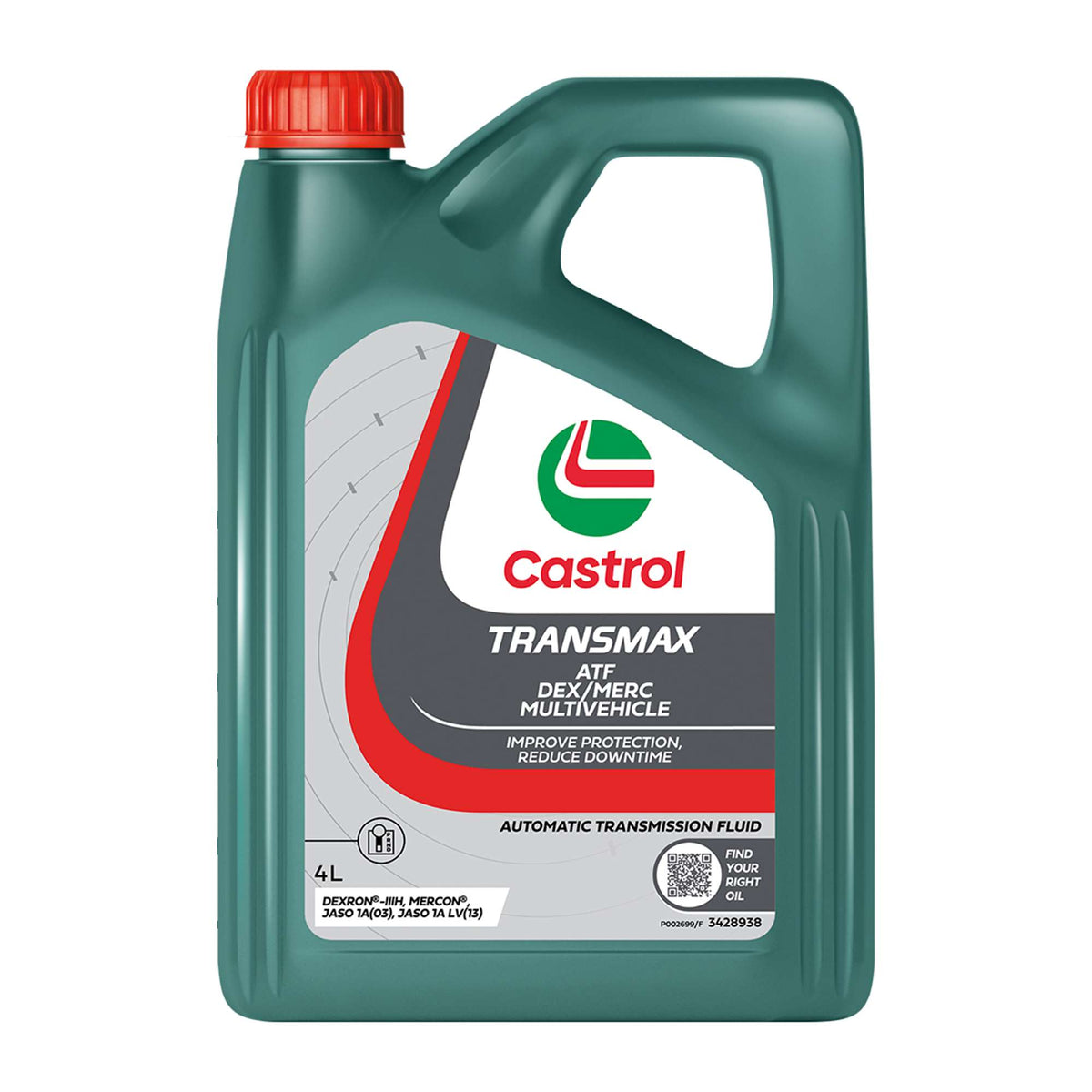TRANSMAX ATF Dex/Merc Multivehicle 4L - Castrol - Automatic Transmission Fluid - Castrol