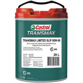 TRANSMAX Limited Slip 80W - 90 20L - Castrol - Gear & Differential Oils - Castrol
