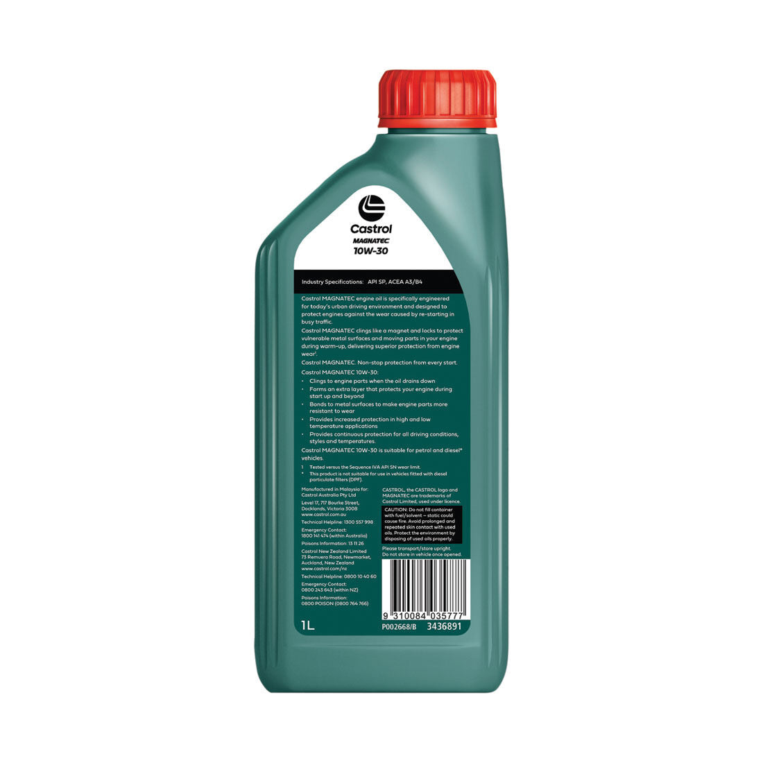 MAGNATEC 10W - 30 1L - Castrol - Semi Synthetic Engine Oil - Castrol