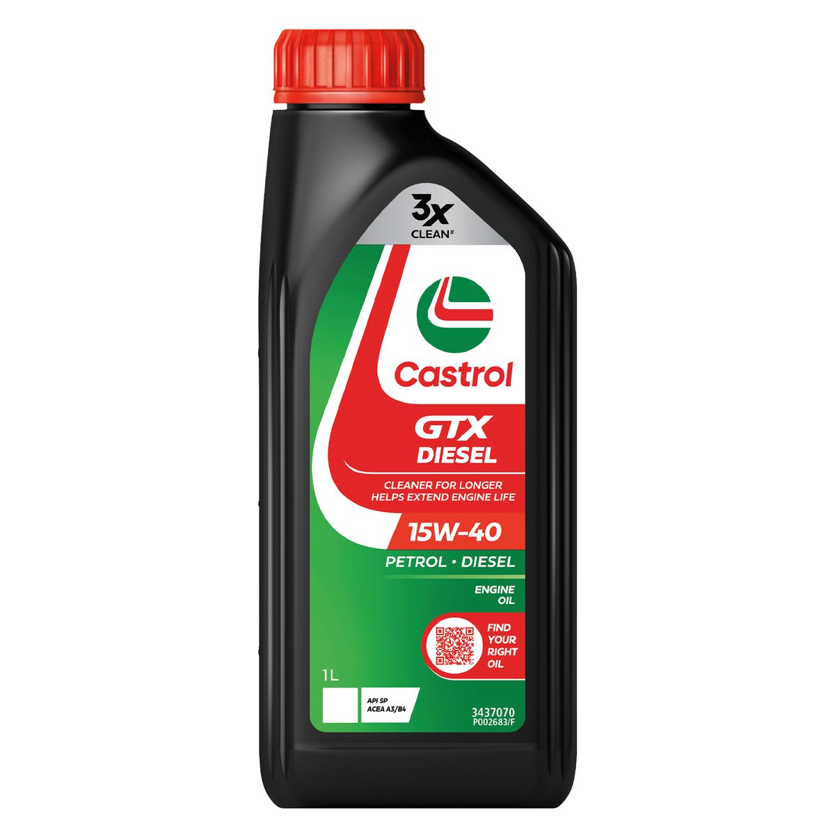 GTX Diesel 15W - 40 1L - Castrol - Semi Synthetic Engine Oil - Castrol