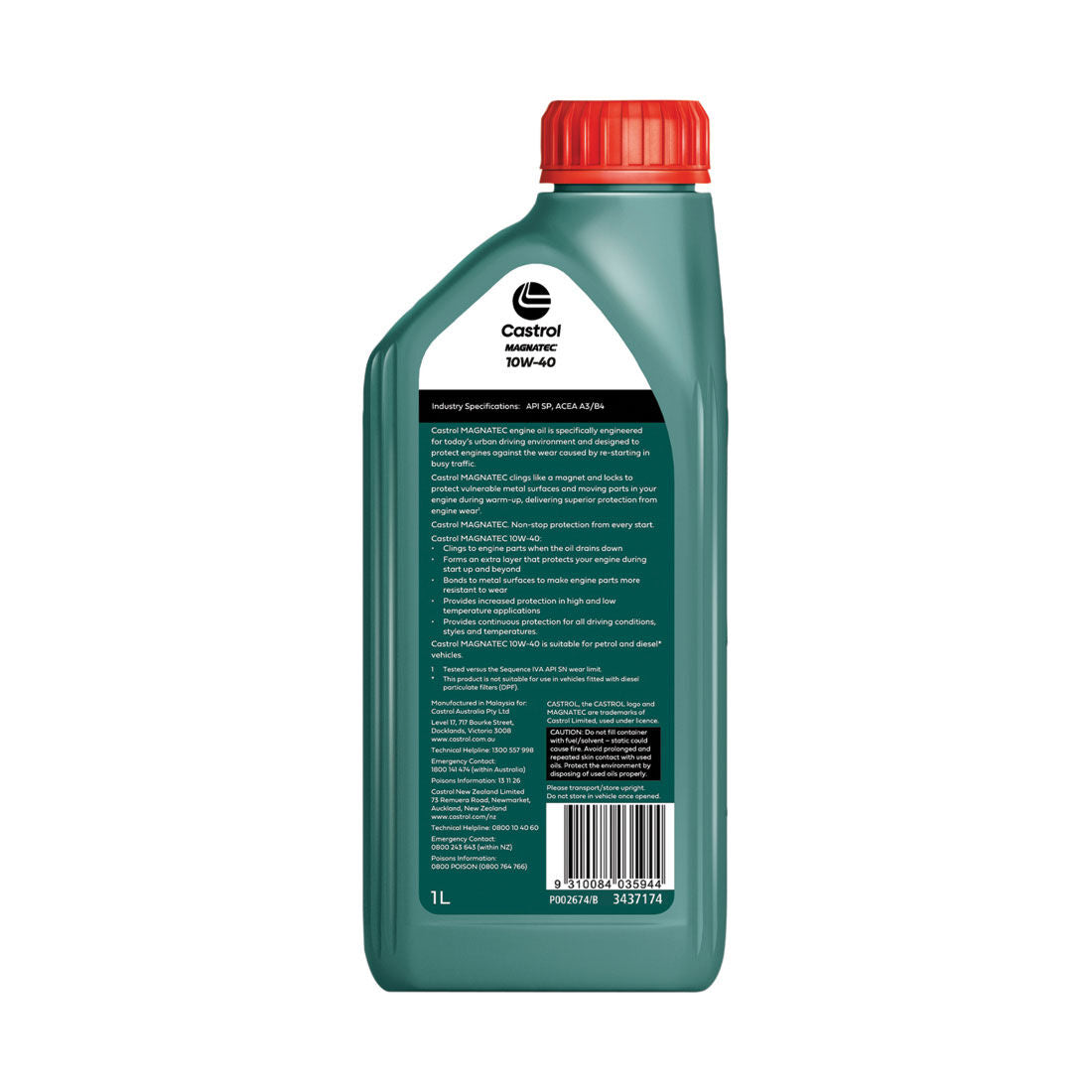 MAGNATEC 10W - 40 1L - Castrol - Semi Synthetic Engine Oil - Castrol