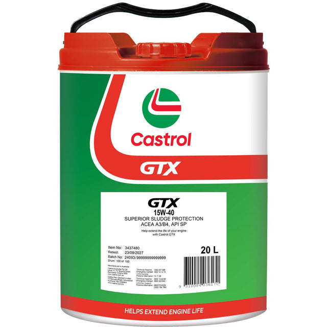 GTX 15W - 40 20L - Castrol - Semi Synthetic Engine Oil - Castrol