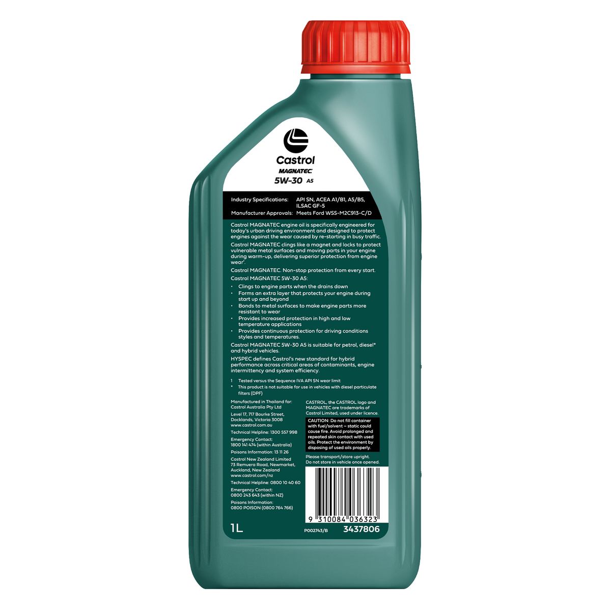 MAGNATEC 5W - 30 A5 1L - Castrol - Full Synthetic Engine Oil - Castrol