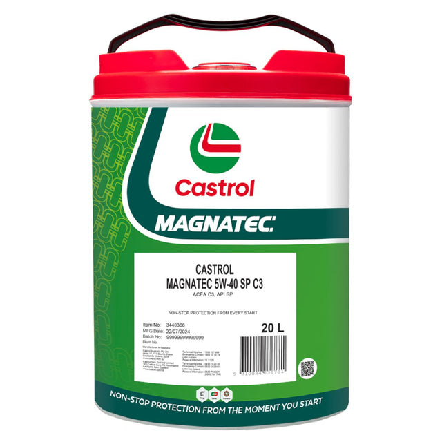 MAGNATEC 5W - 40 SP C3 20L - Castrol - Full Synthetic Engine Oil - Castrol