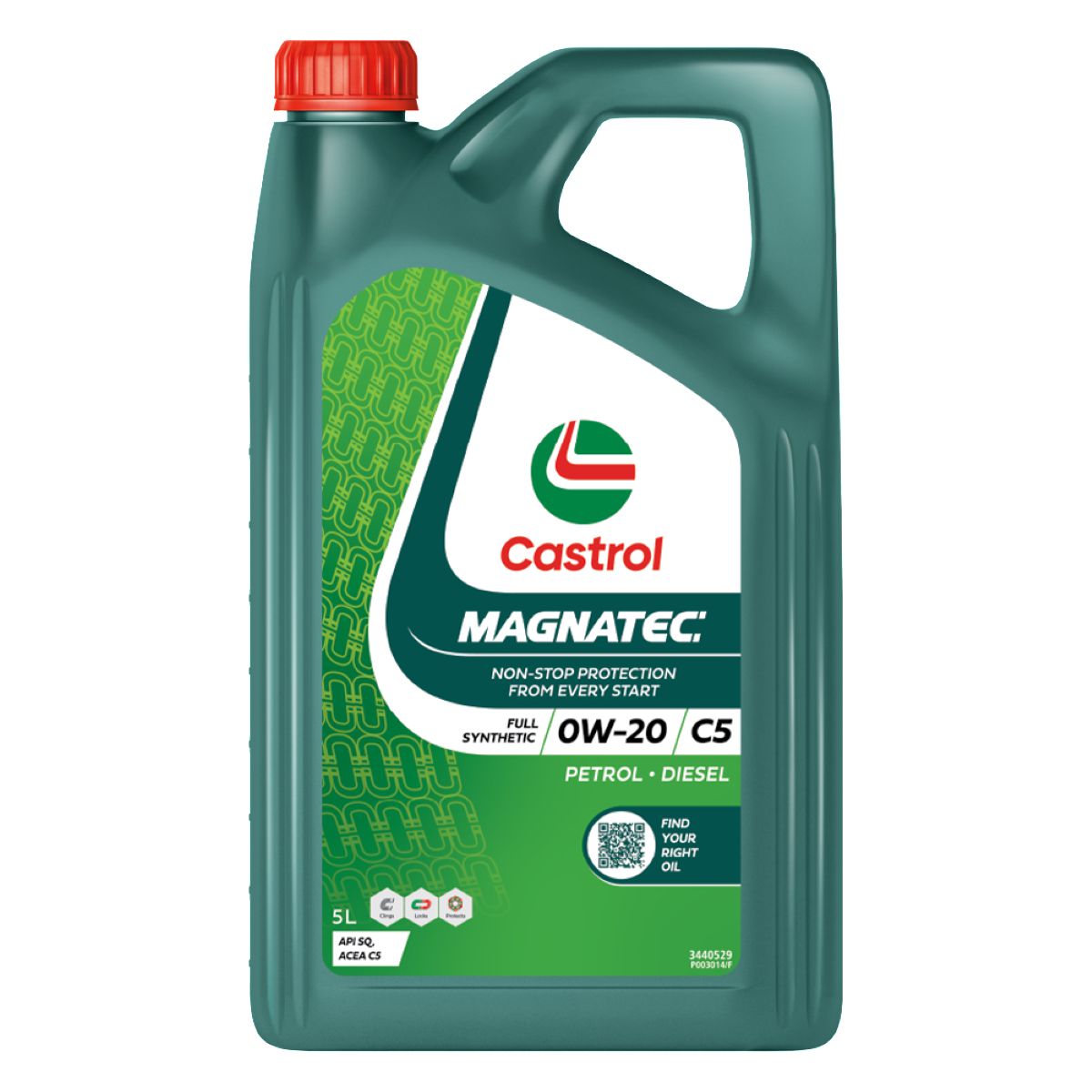 MAGNATEC 0W - 20 C5 5L - Castrol - Full Synthetic Engine Oil - Castrol