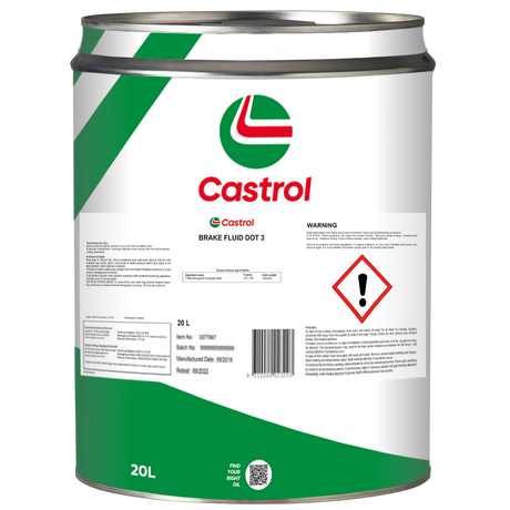 Brake Fluid Dot 3 20L - Castrol