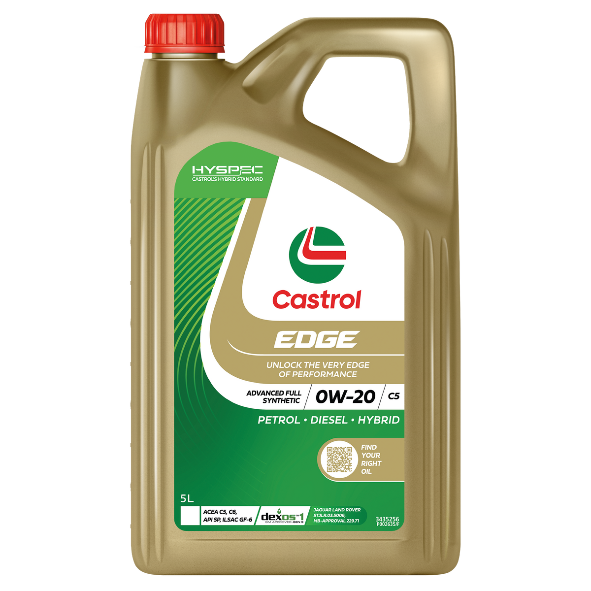 EDGE 0W - 20 C5 5L - Castrol - Full Synthetic Engine Oil - Castrol