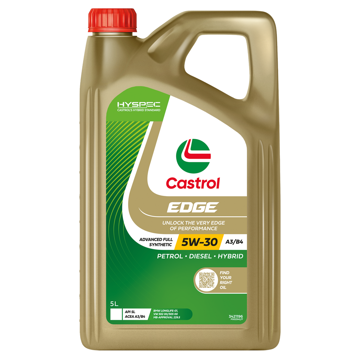 EDGE 5W - 30 A3/B4 5L - Castrol - Full Synthetic Engine Oil - Castrol