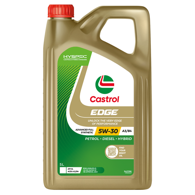 EDGE 5W - 30 A3/B4 5L - Castrol - Full Synthetic Engine Oil - Castrol