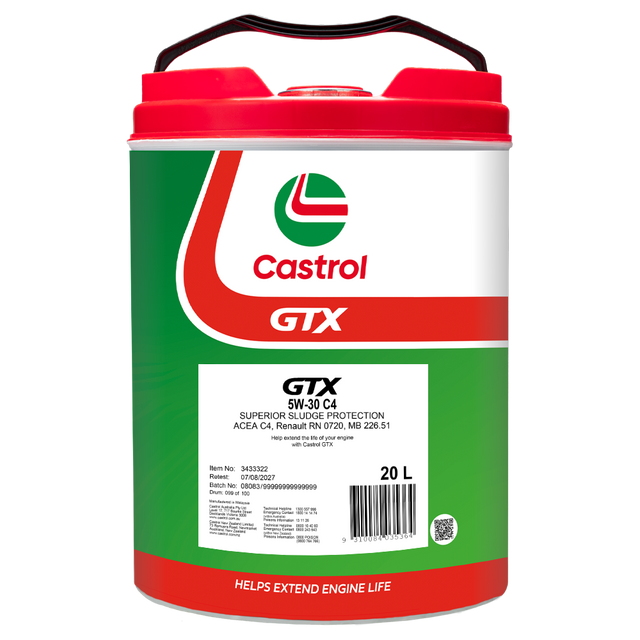 GTX 5W - 30 C4 20L - Castrol - Mineral Engine Oil - Castrol