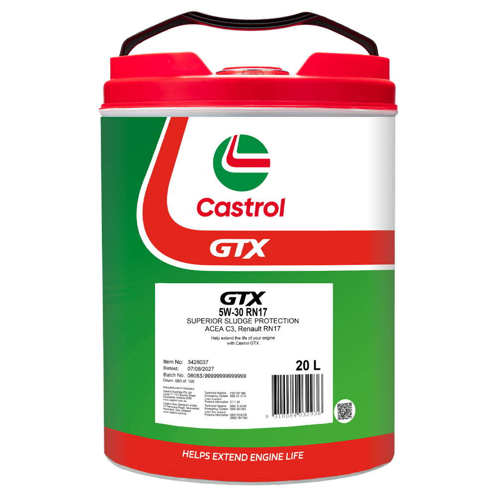 GTX 5W - 30 RN17 20L - Castrol - Mineral Engine Oil - Castrol