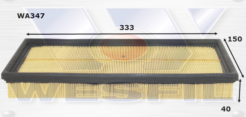 Air Filter A347 Fits Ford WA347 - Wesfil