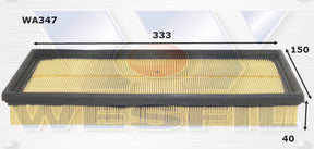 Air Filter A347 Fits Ford WA347 - Wesfil