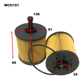 Oil Filter R2861P Fits VW WCO151 - Wesfil
