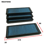 Cabin Filter Fits BMW WACF0098 - Wesfil | Universal Auto Spares