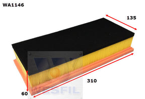 Air Filter A1643 Fits Alfa WA1146 - Wesfil