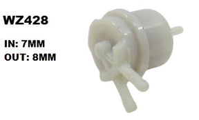 Plastic In-Line Fuel Filter Z428 Subaru WZ428 - Cooper