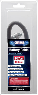 Battery Cable 30-127cm 600AMP Pure Copper - Charge