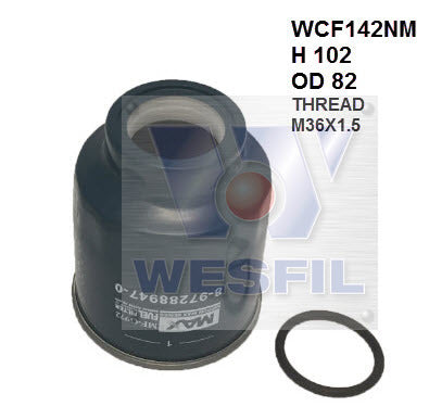 Diesel Fuel Filter Z783 Fits Holden/Isuzu WCF142NM - Wesfil | Universal Auto Spares