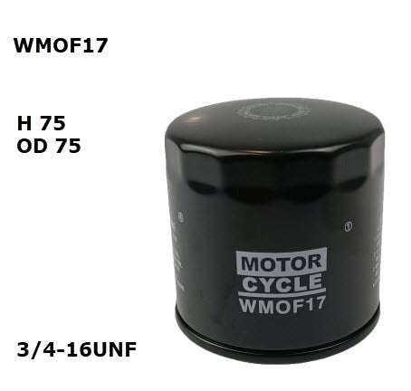 Oil Filter RMZ108 Motorcycle Fits BMW WMOF17 - Wesfil | Universal Auto Spares