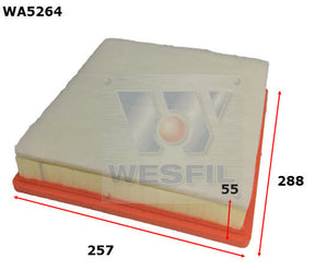 Air Filter Fits Opel WA5264 - Wesfil