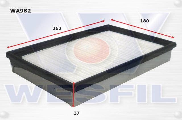 Air Filter A1366 Fits Kia WA982 - Wesfil | Universal Auto Spares