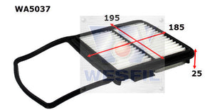 Air Filter A1617 Fits Toyota WA5037 - Wesfil