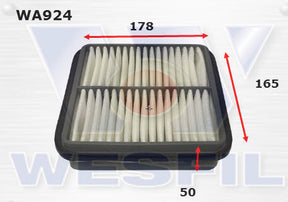 Air Filter A1267 Fits Toyota WA924 - Wesfil