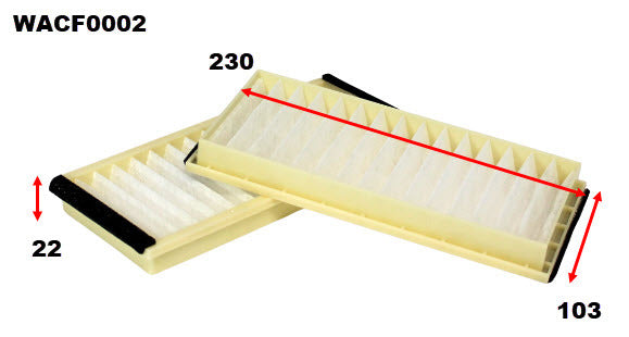 Cabin Filter RCA193P Fits Mazda WACF0002 - Wesfil | Universal Auto Spares